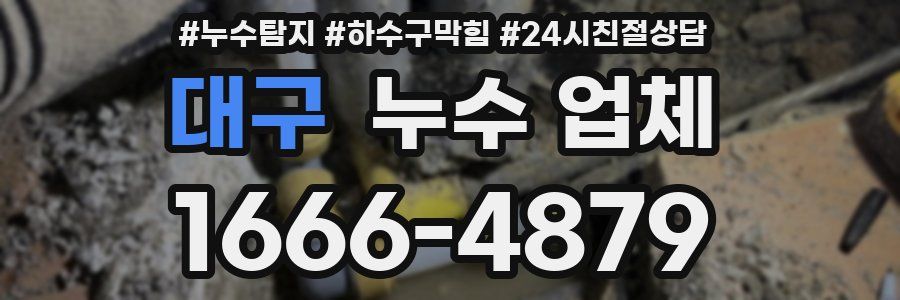 대구 누수 업체