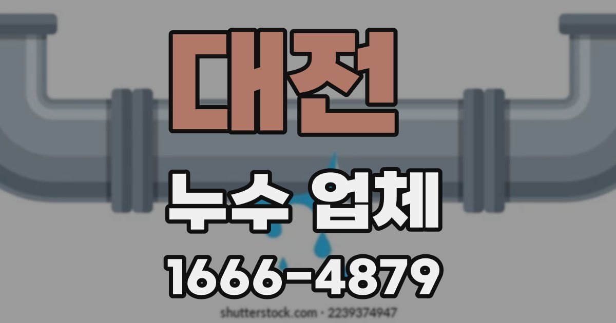 대전 누수 업체