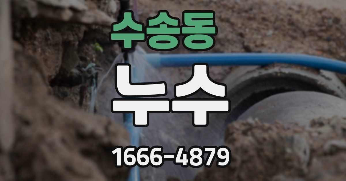 수송동 누수