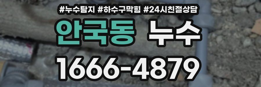 안국동 누수