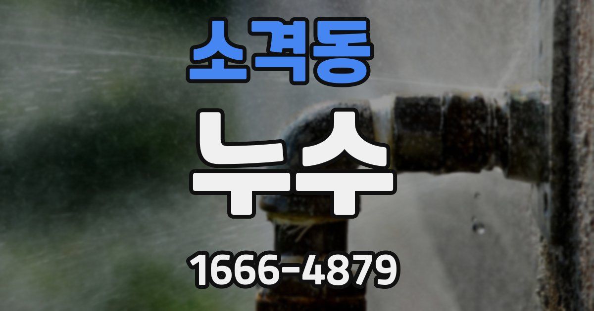 소격동 누수