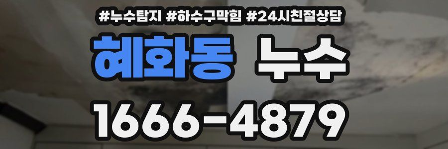 혜화동 누수