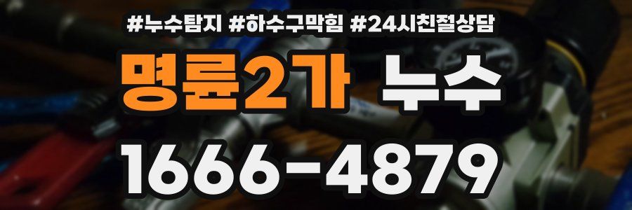 명륜2가 누수