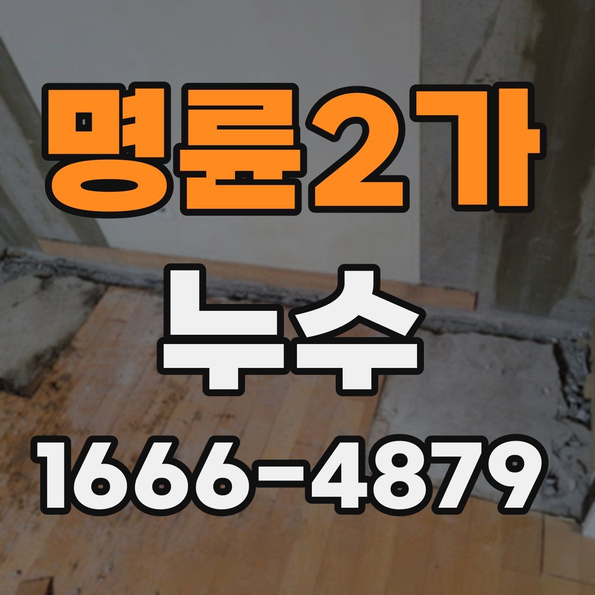명륜2가 누수