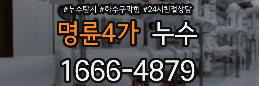 명륜4가 누수