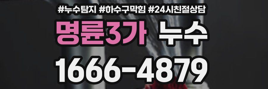 명륜3가 누수