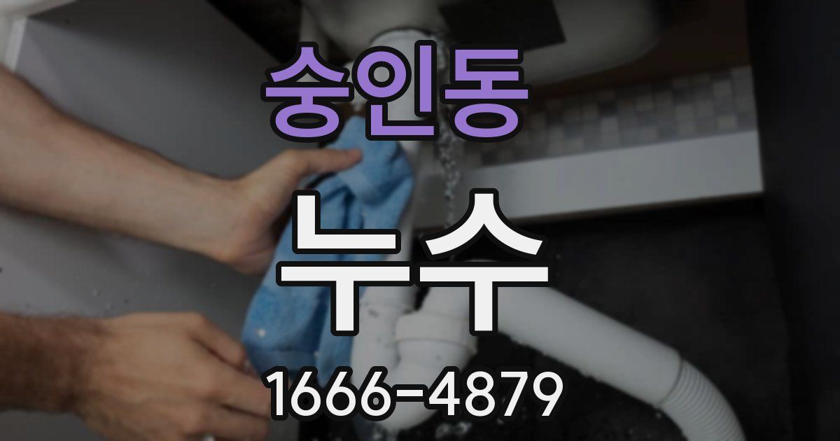 숭인동 누수