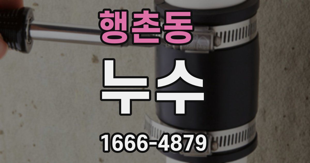 행촌동 누수