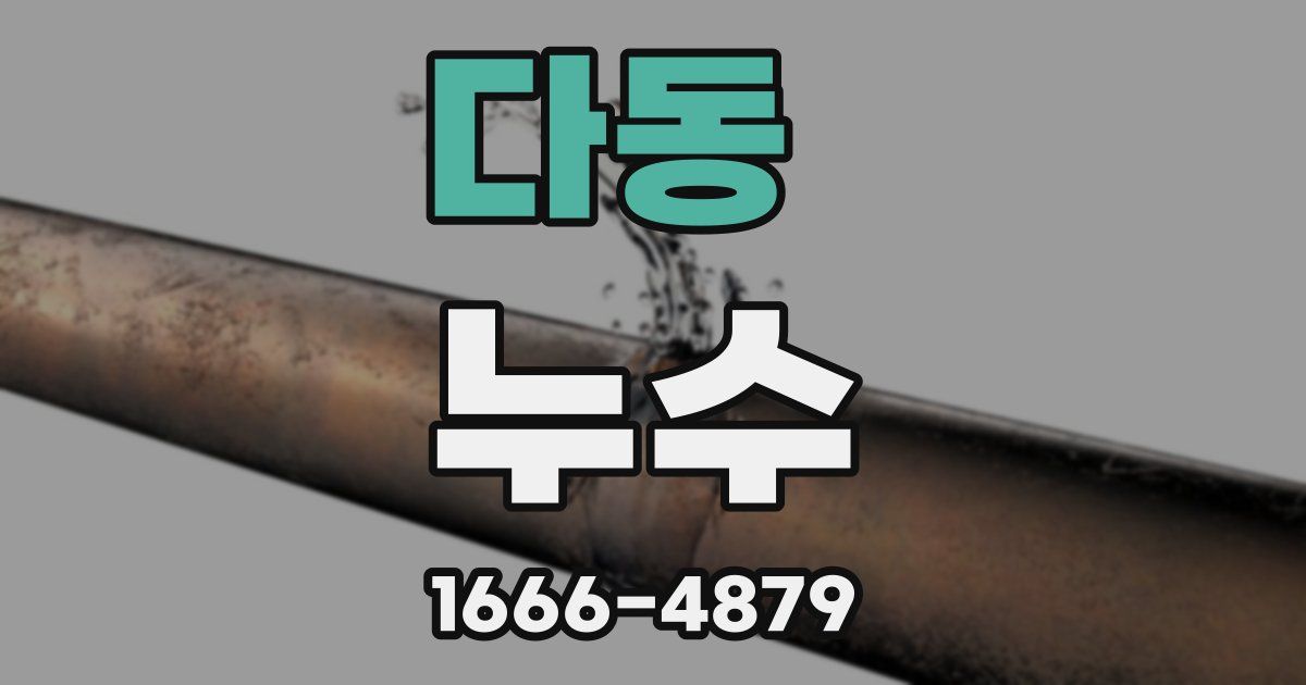 다동 누수
