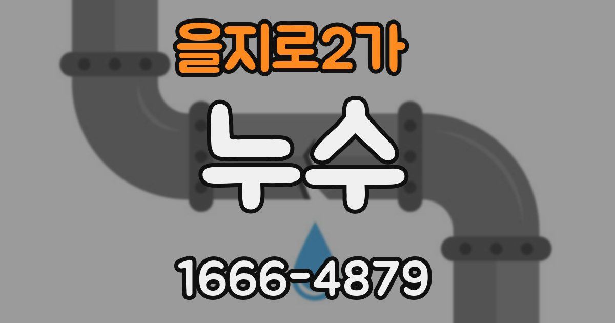 을지로2가 누수