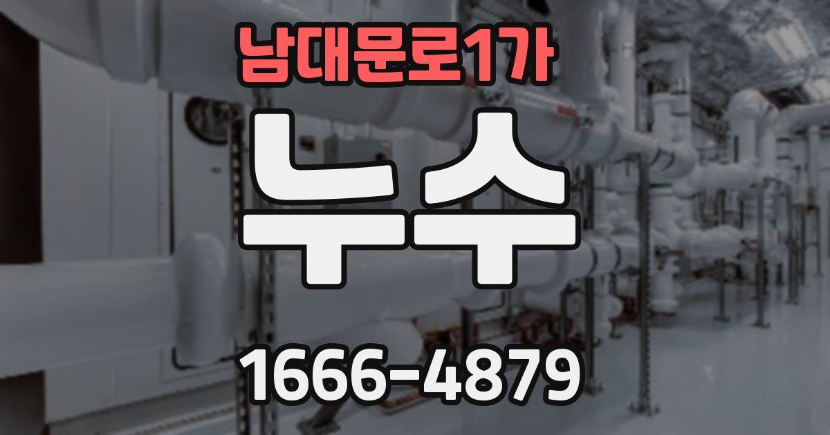 남대문로1가 누수