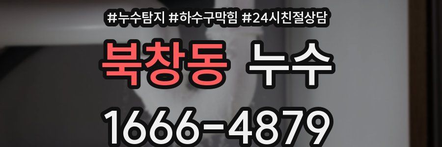 북창동 누수