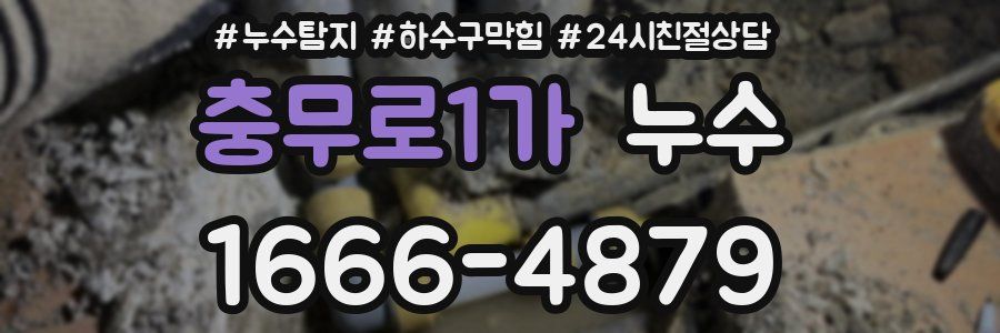 충무로1가 누수