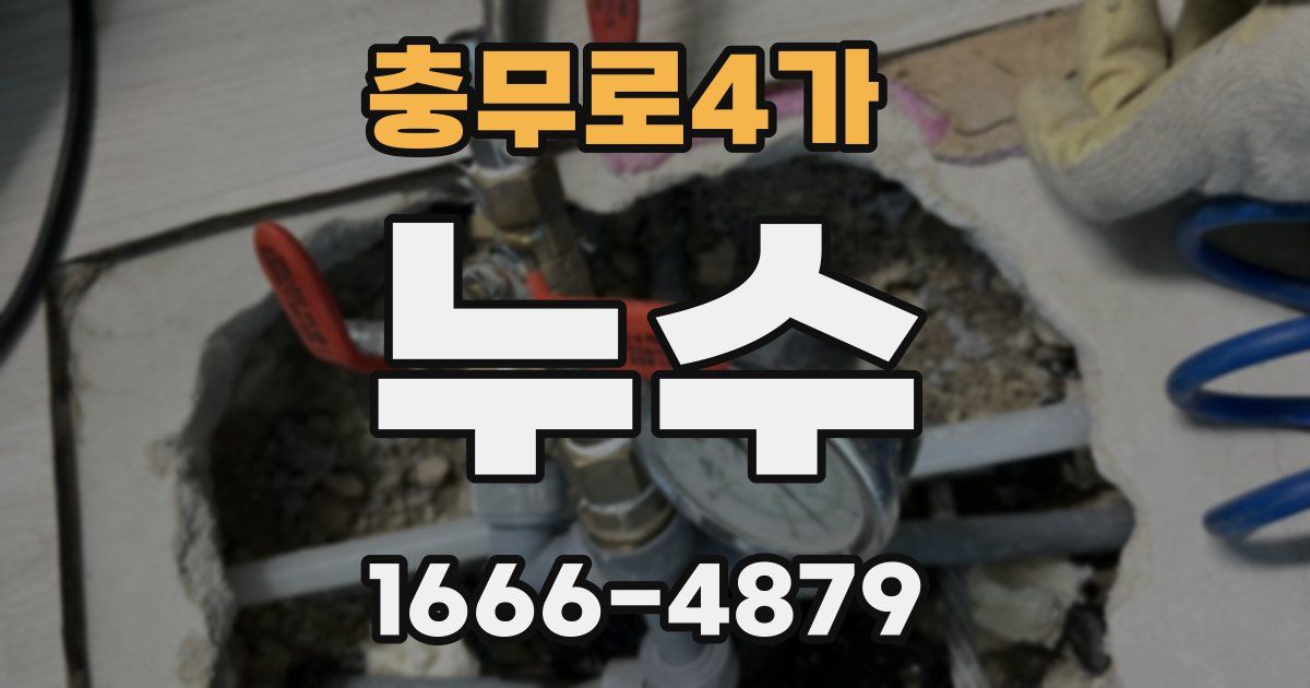 충무로4가 누수