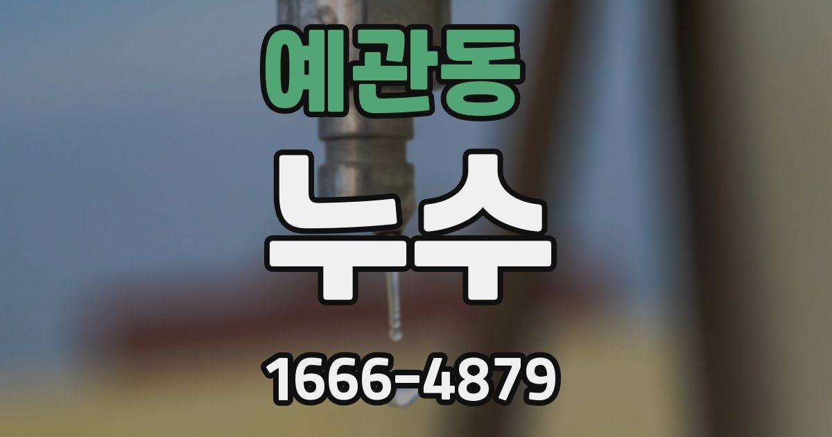 예관동 누수