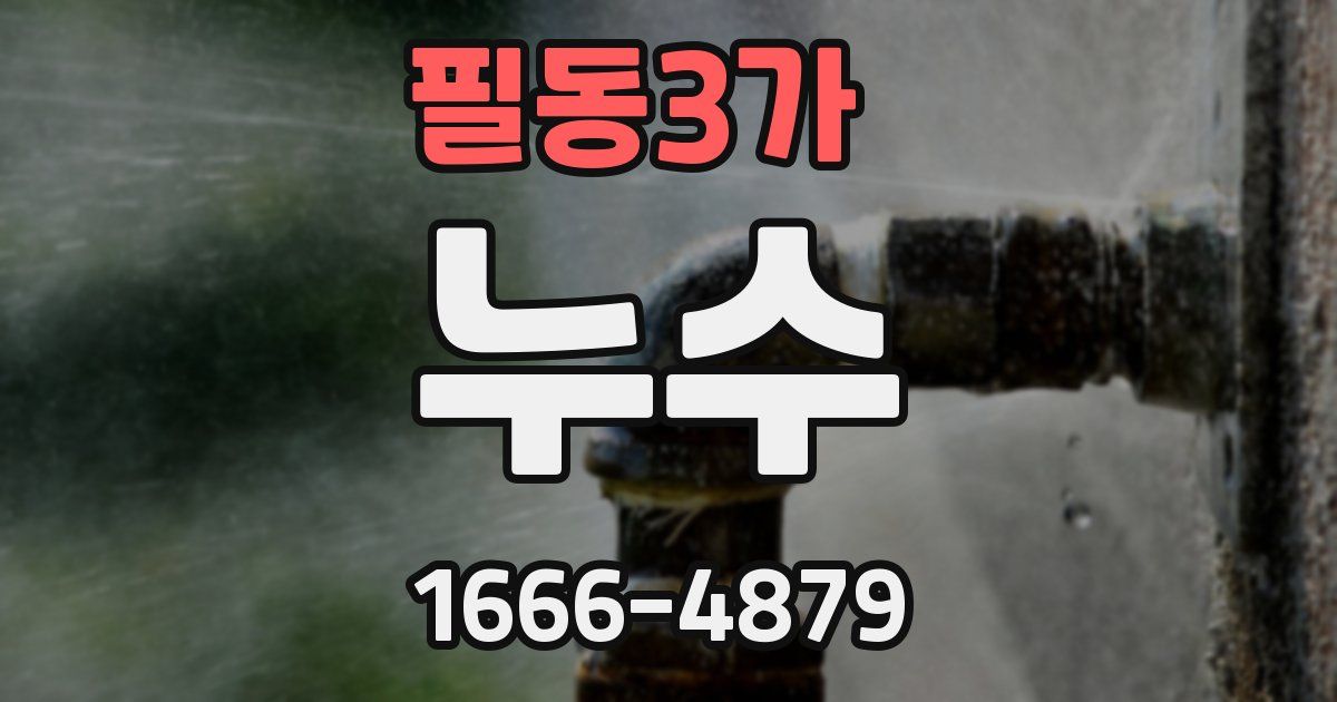 필동3가 누수