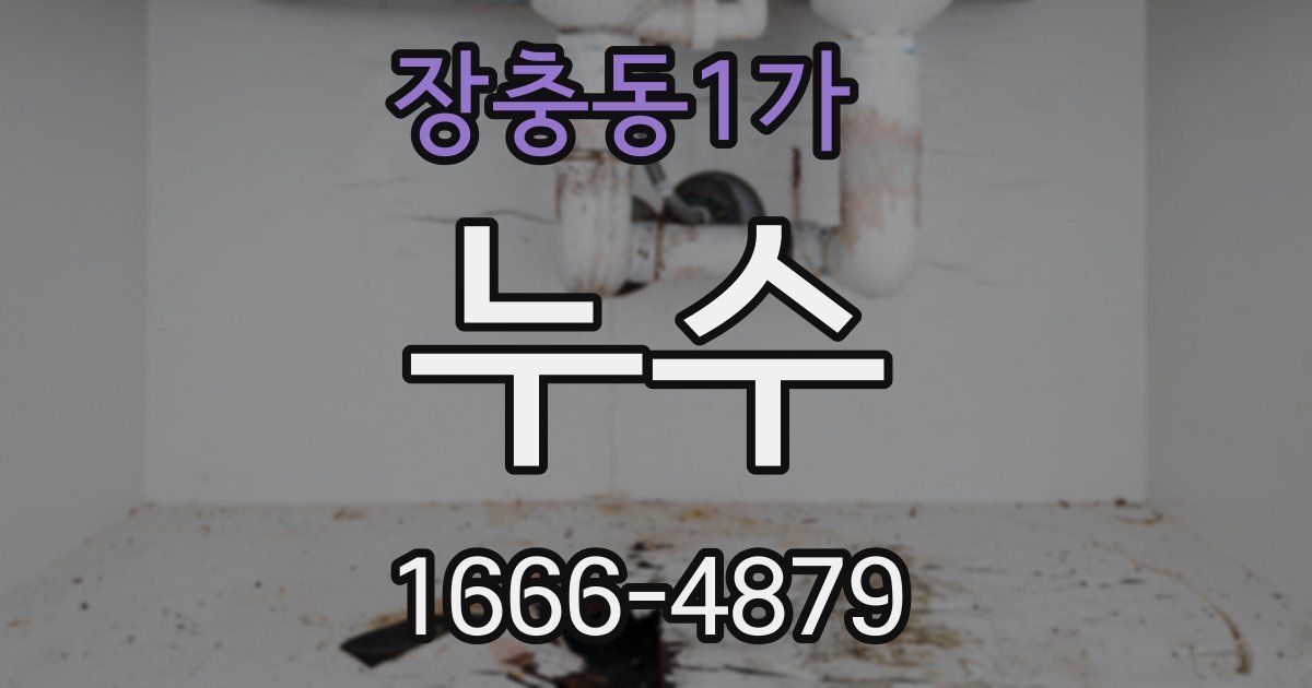 장충동1가 누수