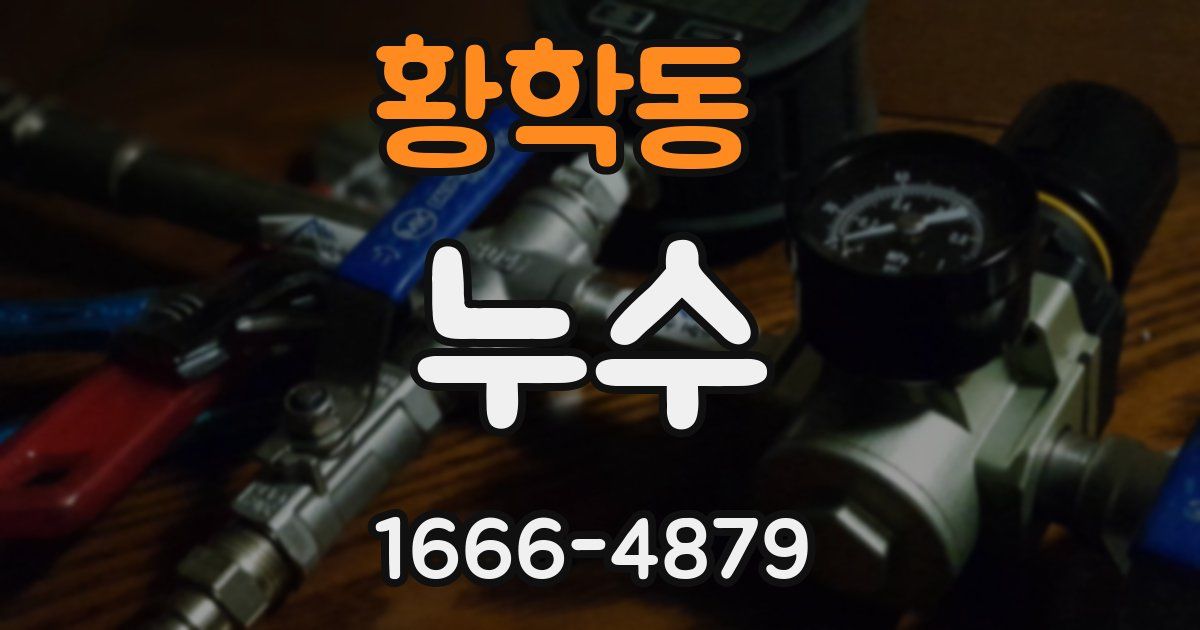 황학동 누수