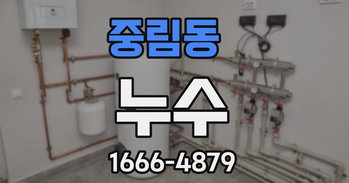 중림동 누수