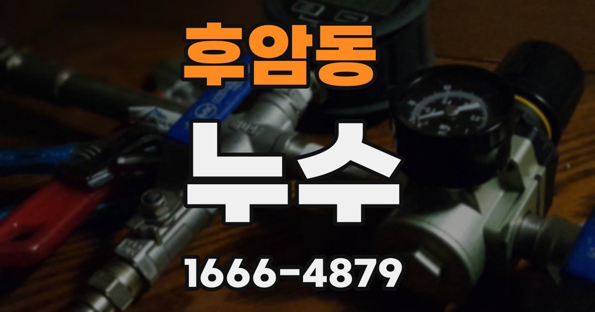 후암동 누수