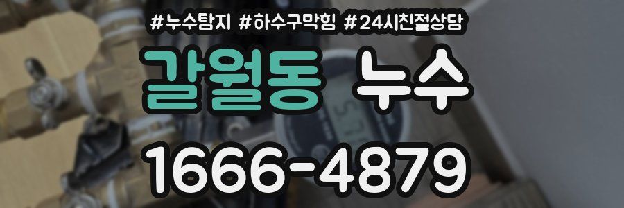 갈월동 누수