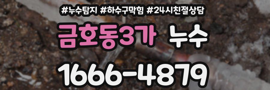 금호동3가 누수