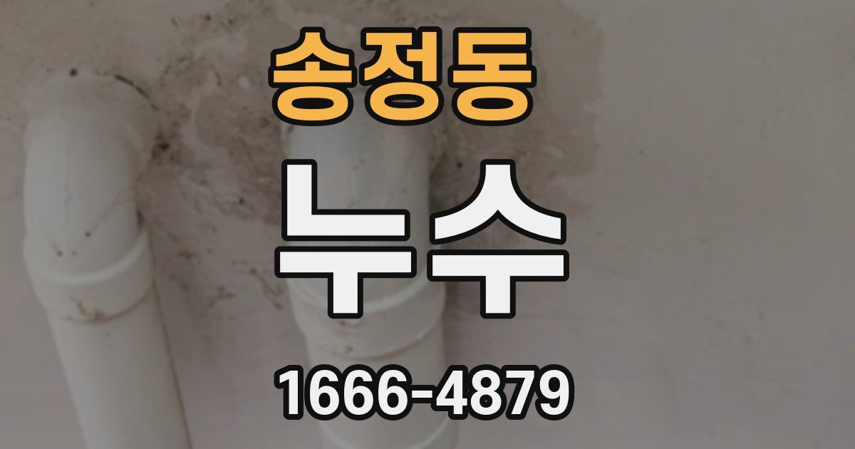 송정동 누수