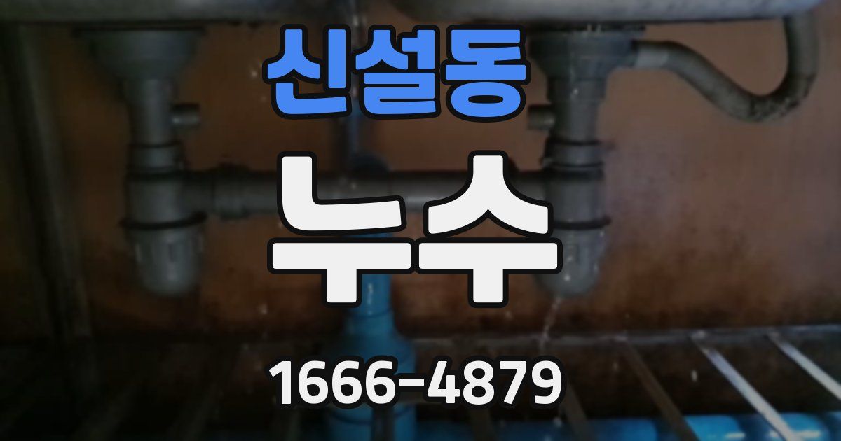 신설동 누수