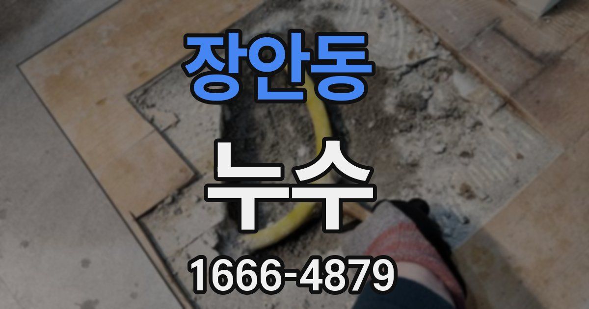 장안동 누수