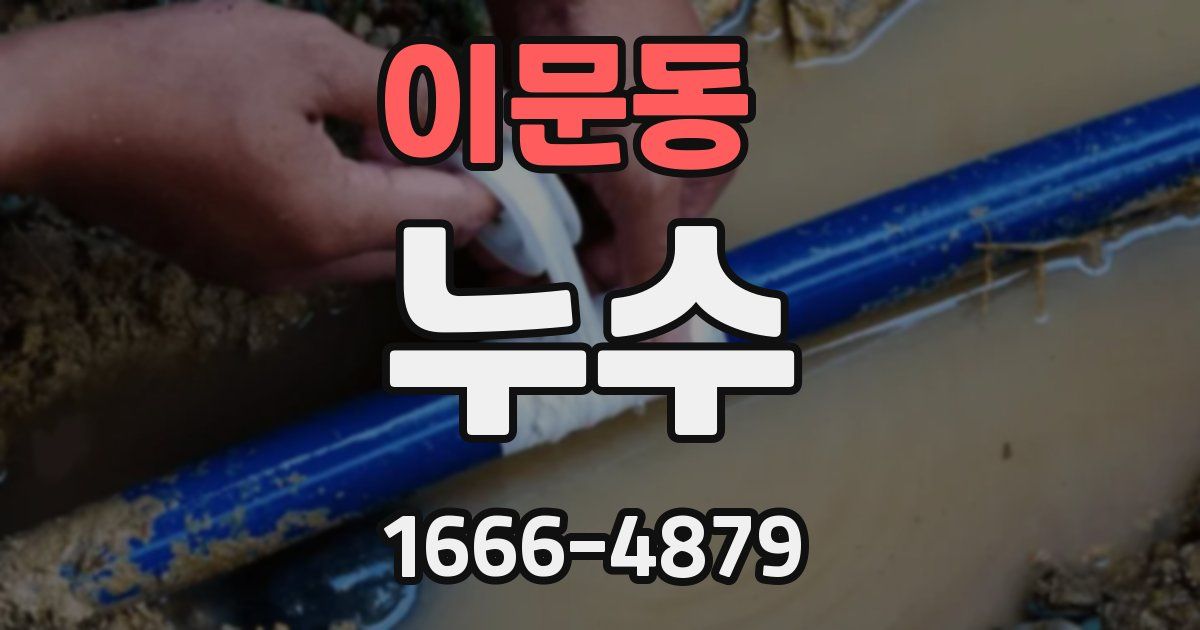 이문동 누수