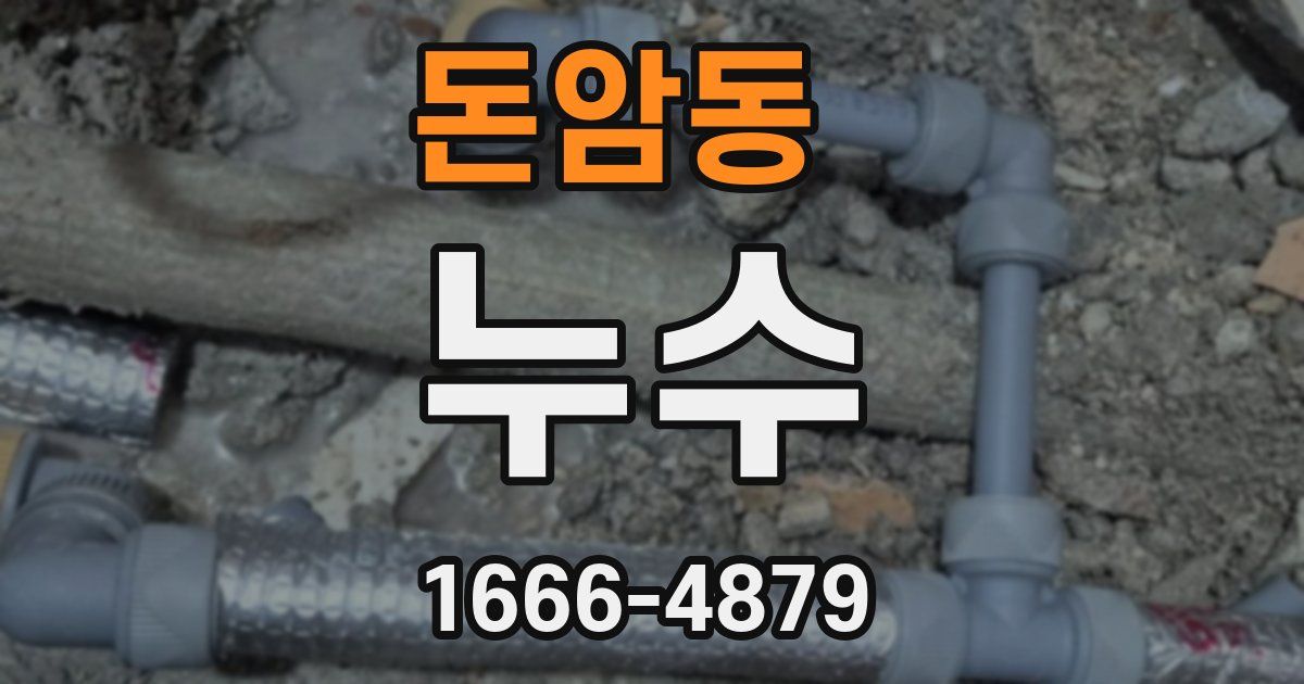 돈암동 누수