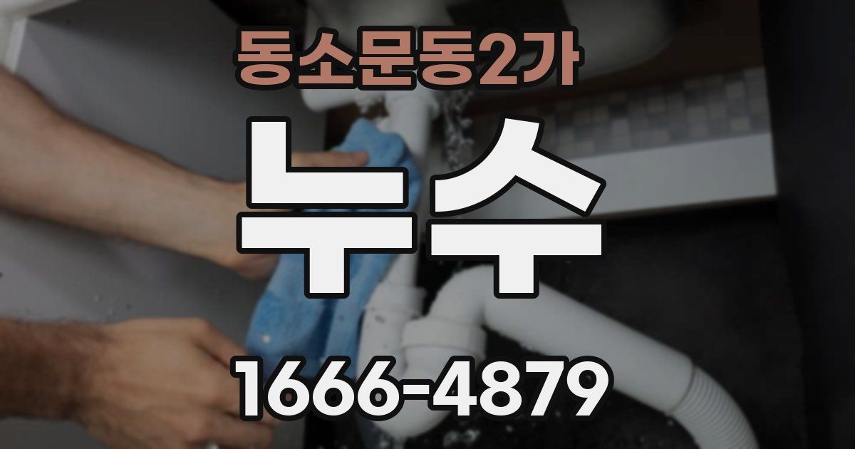 동소문동2가 누수