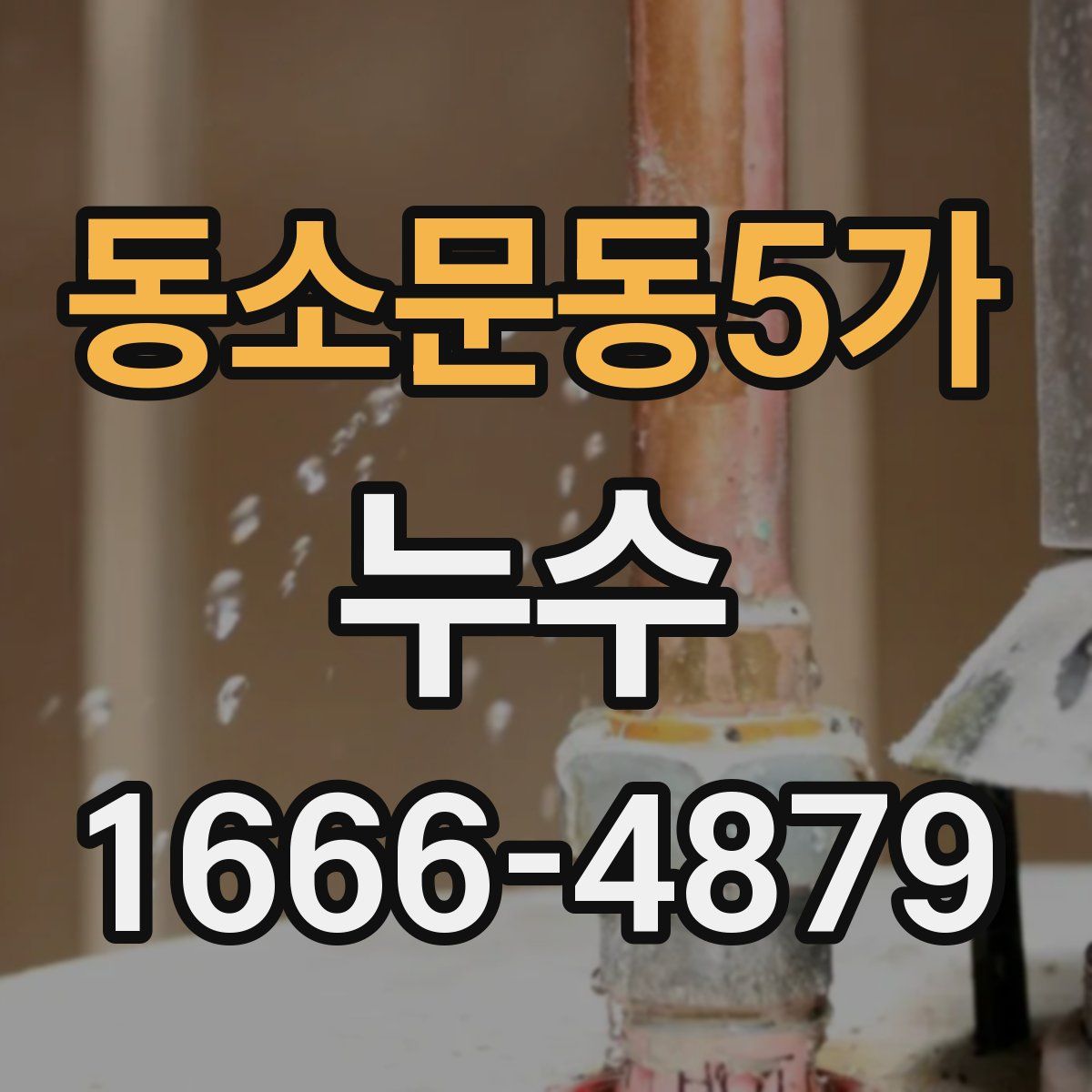 동소문동5가 누수
