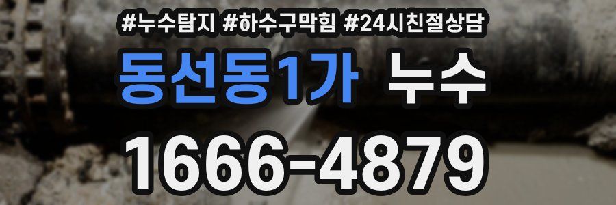 동선동1가 누수