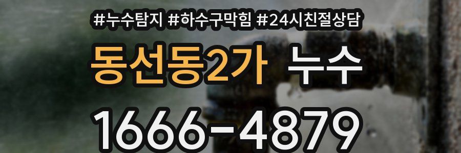 동선동2가 누수
