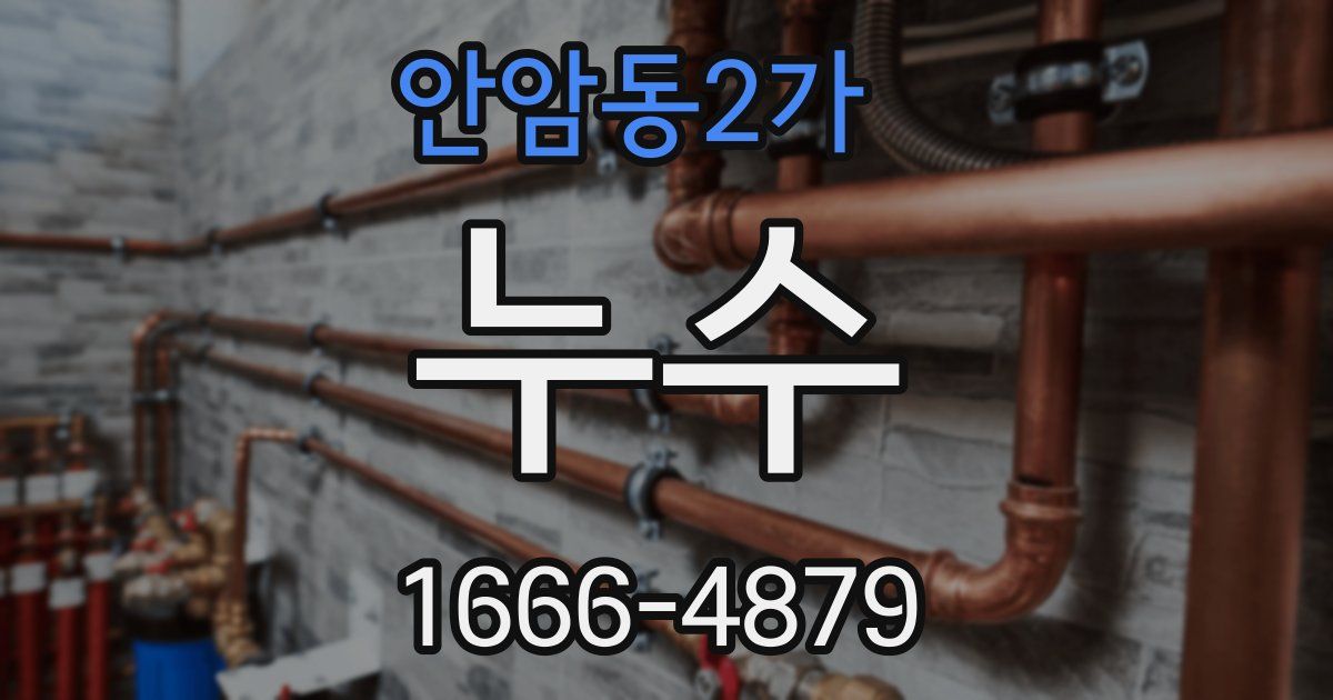 안암동2가 누수