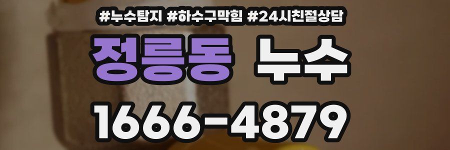 정릉동 누수