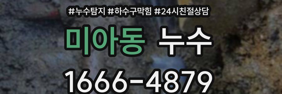 미아동 누수