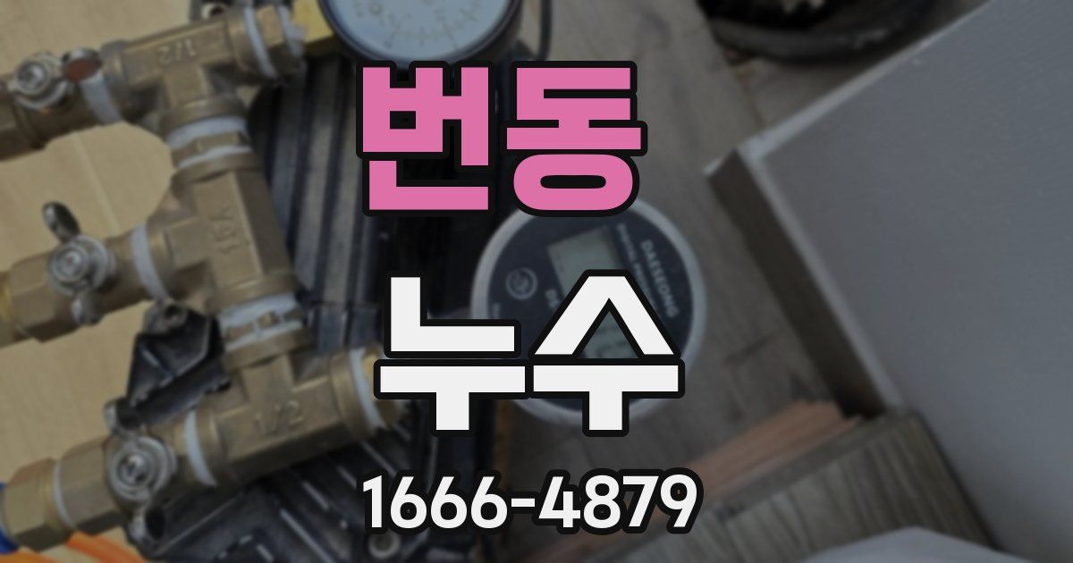 번동 누수