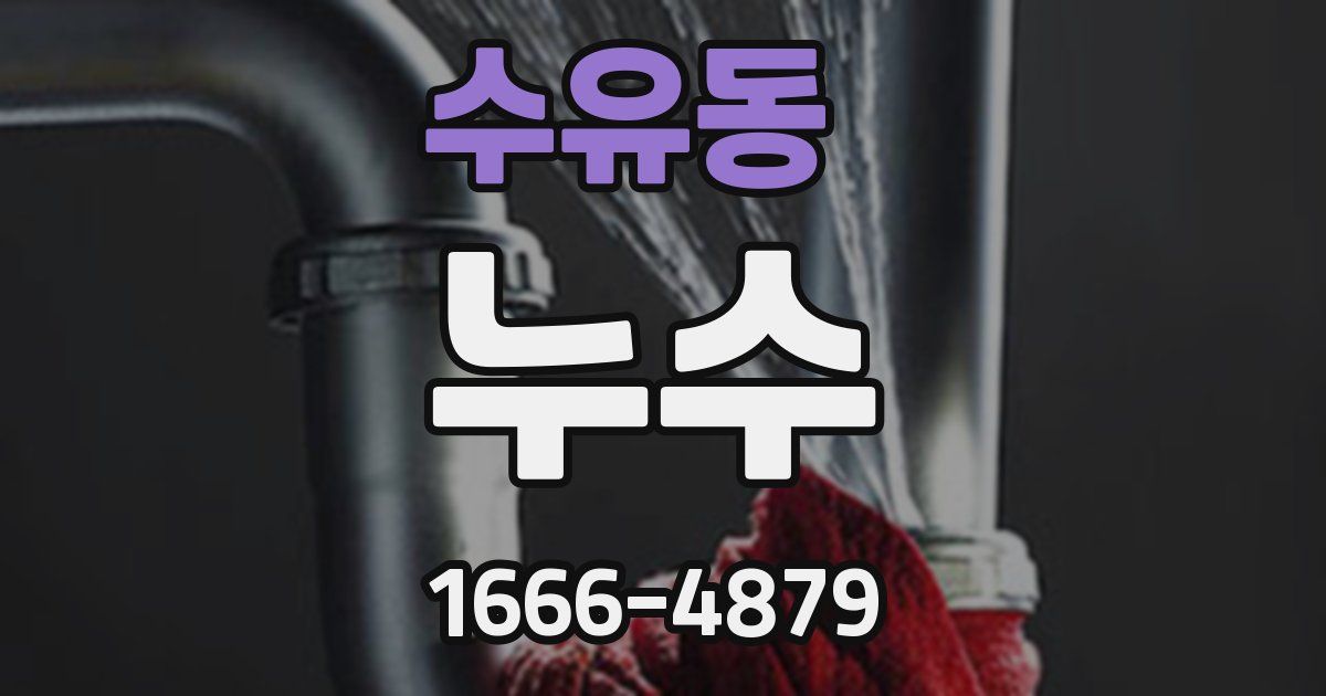 수유동 누수
