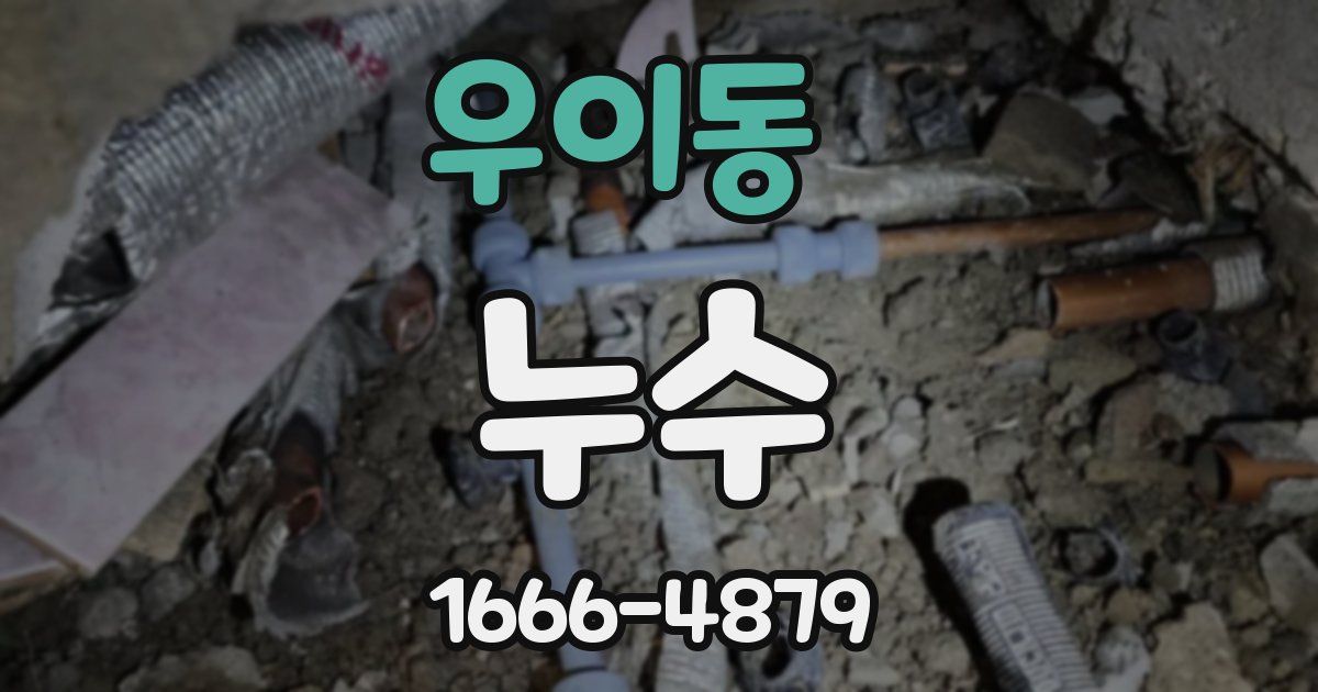우이동 누수
