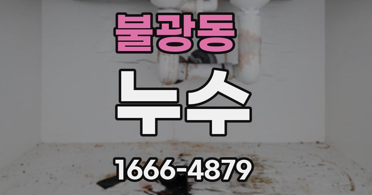 불광동 누수