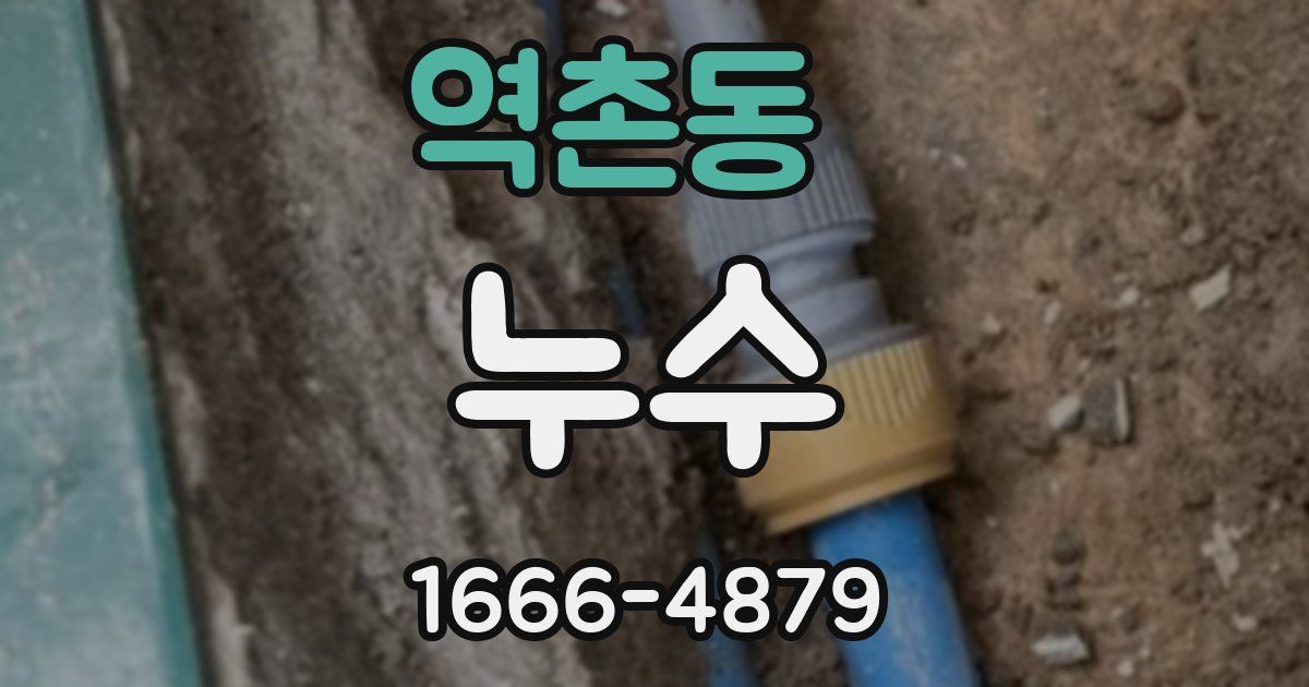 역촌동 누수