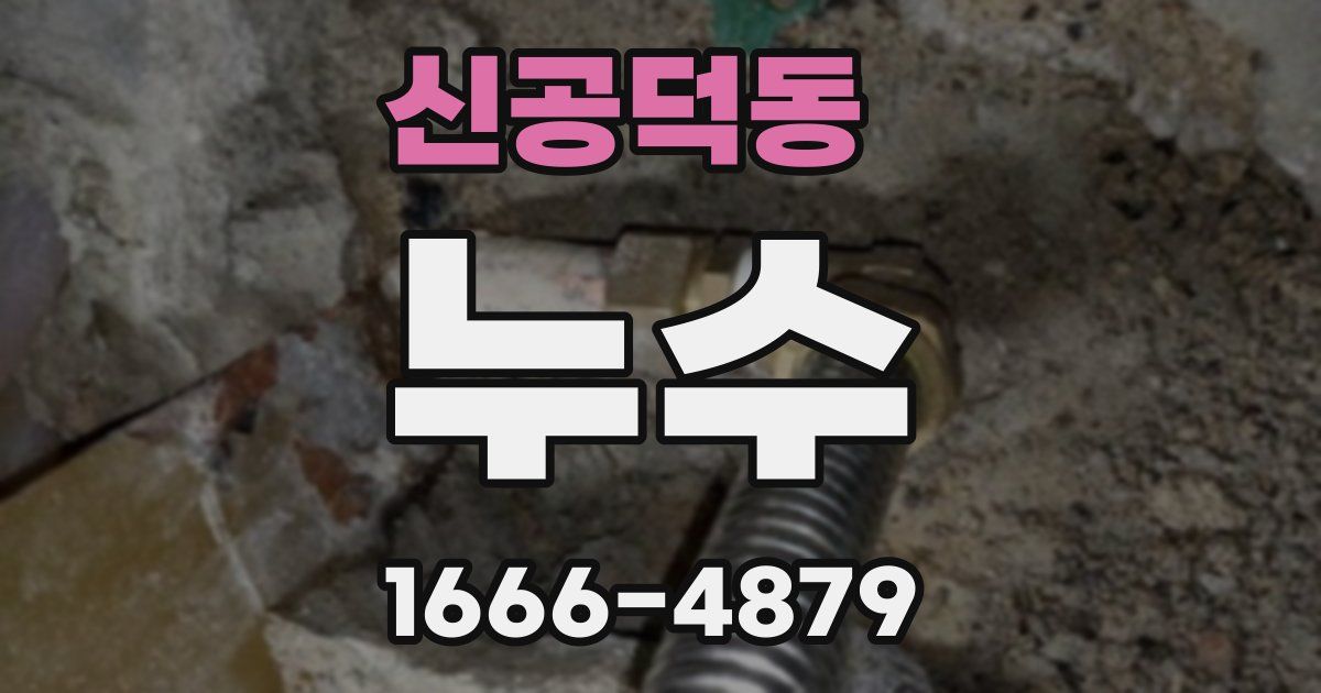 신공덕동 누수