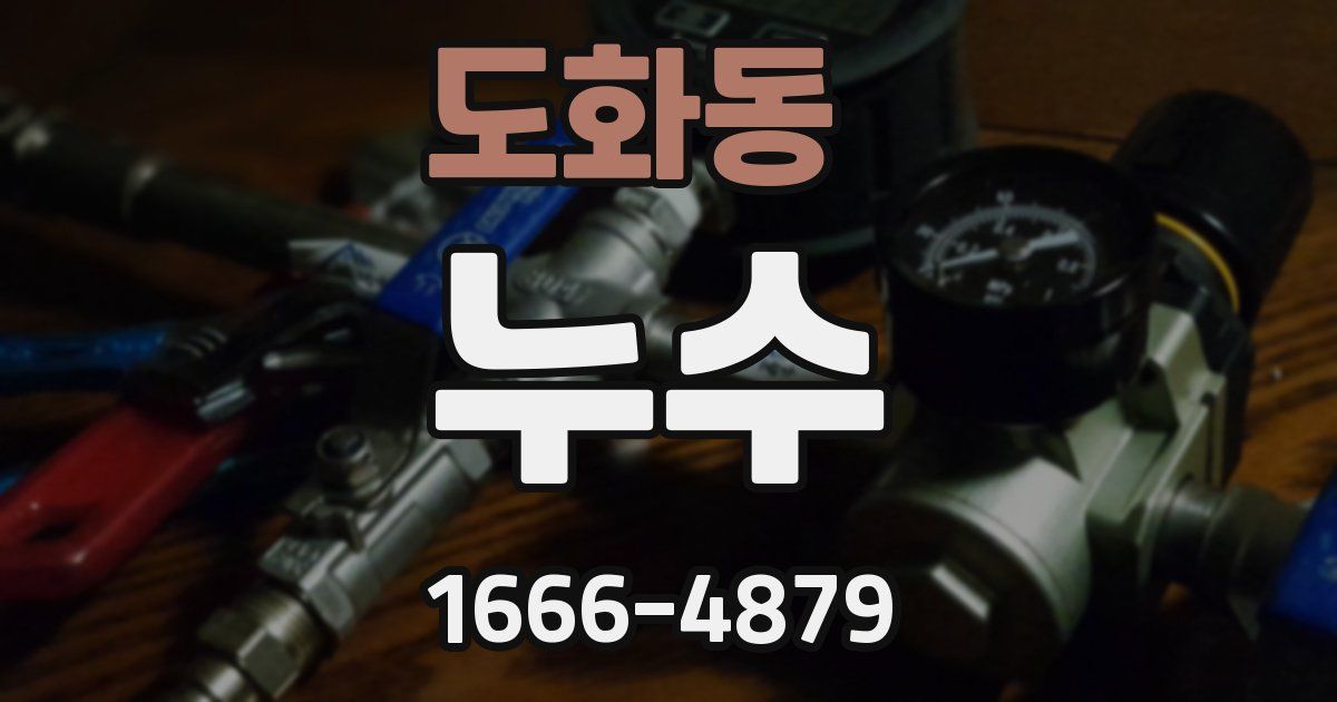 도화동 누수