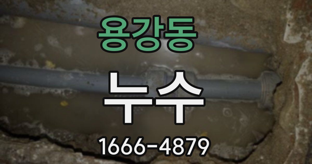 용강동 누수