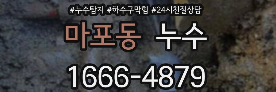 마포동 누수