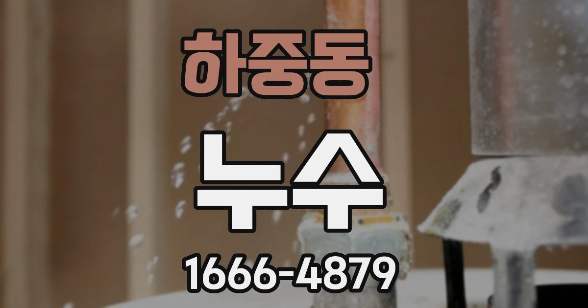 하중동 누수