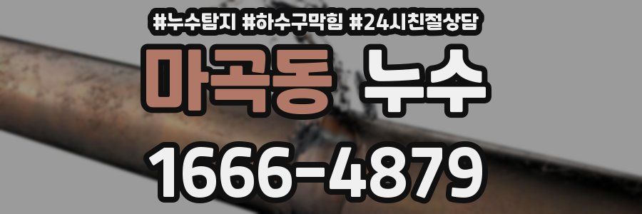 마곡동 누수