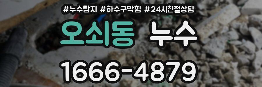 오쇠동 누수